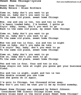  Sweet Home Chicago - En klassisk blueshymn med gripande gitarriff och kraftfull vokal